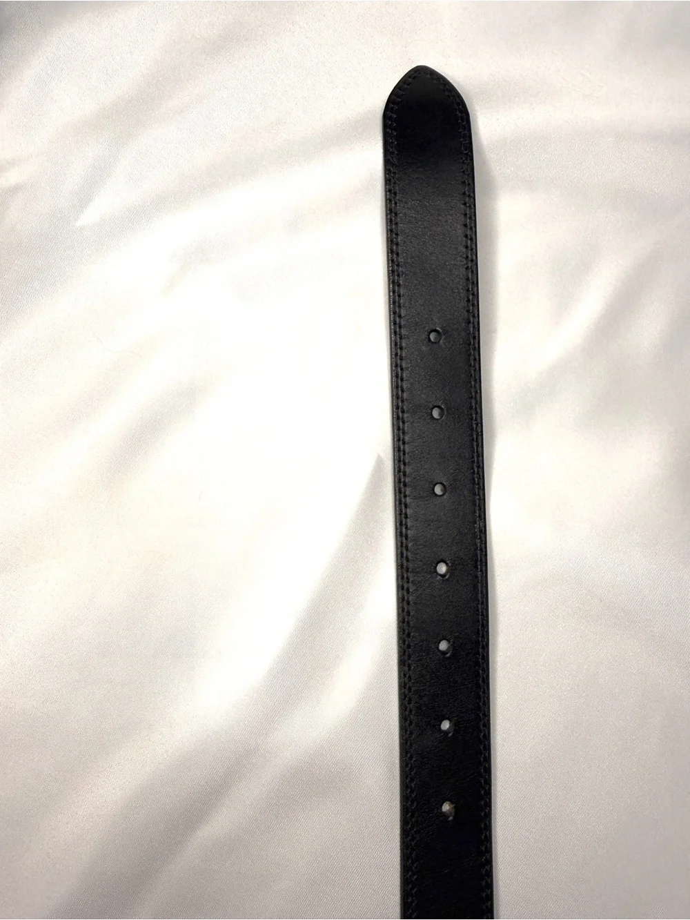 Quince Allegra European Leather Belt Black Gold Buckle French Nappa Size L